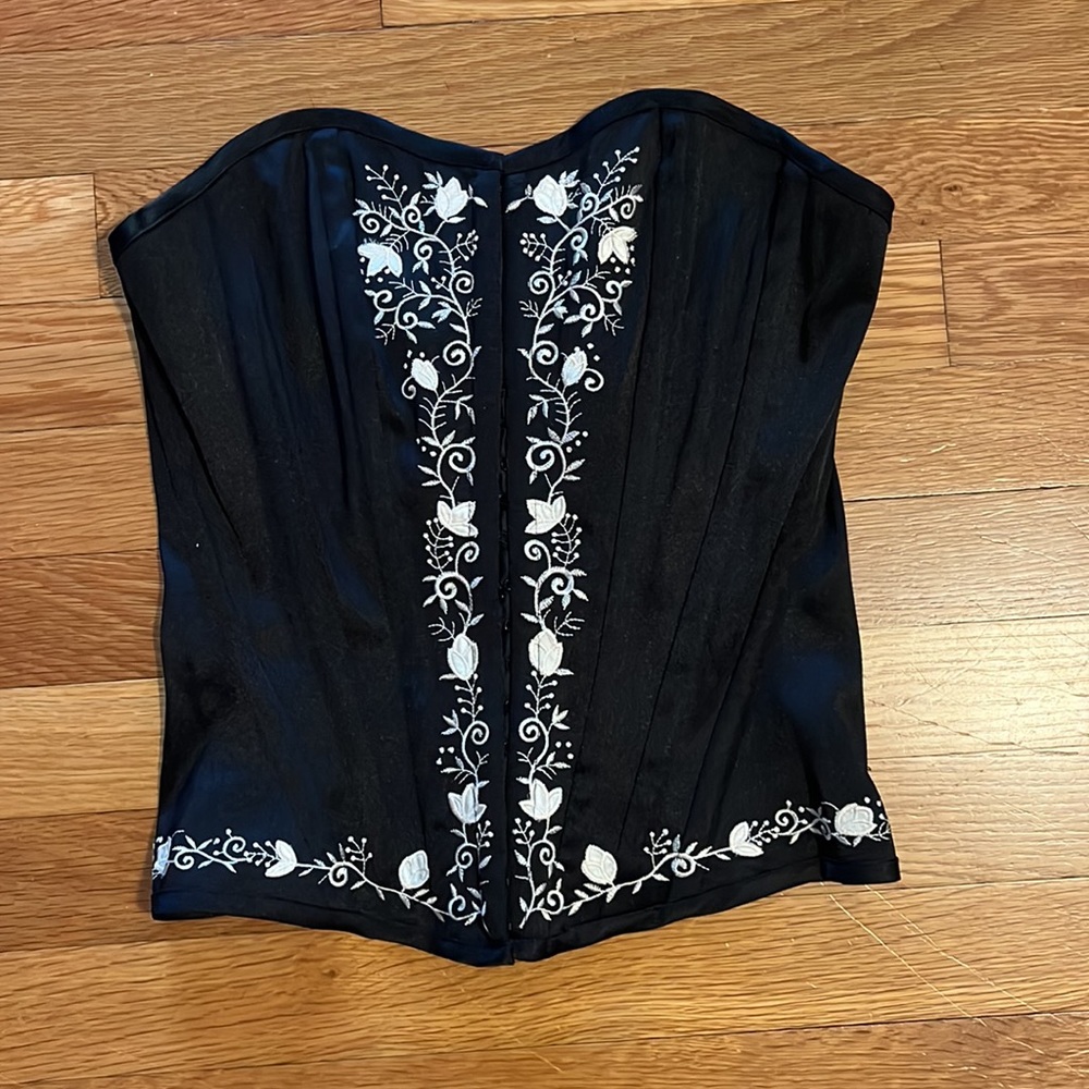 Black and White Corset